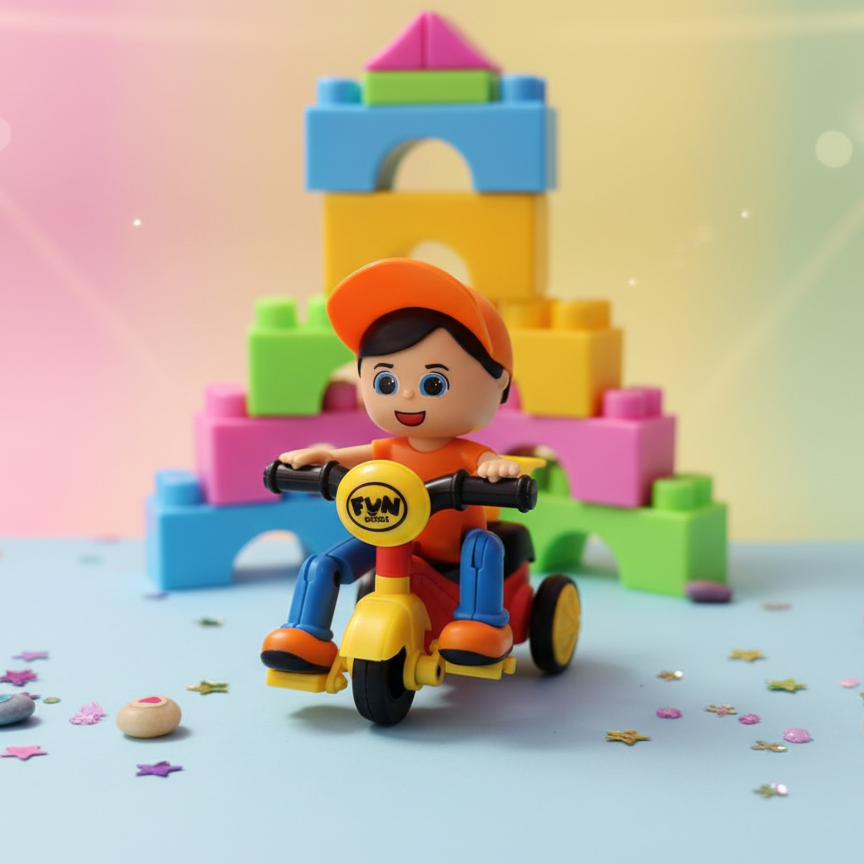 Fun Push & Go Bicycle Toy - Image 4