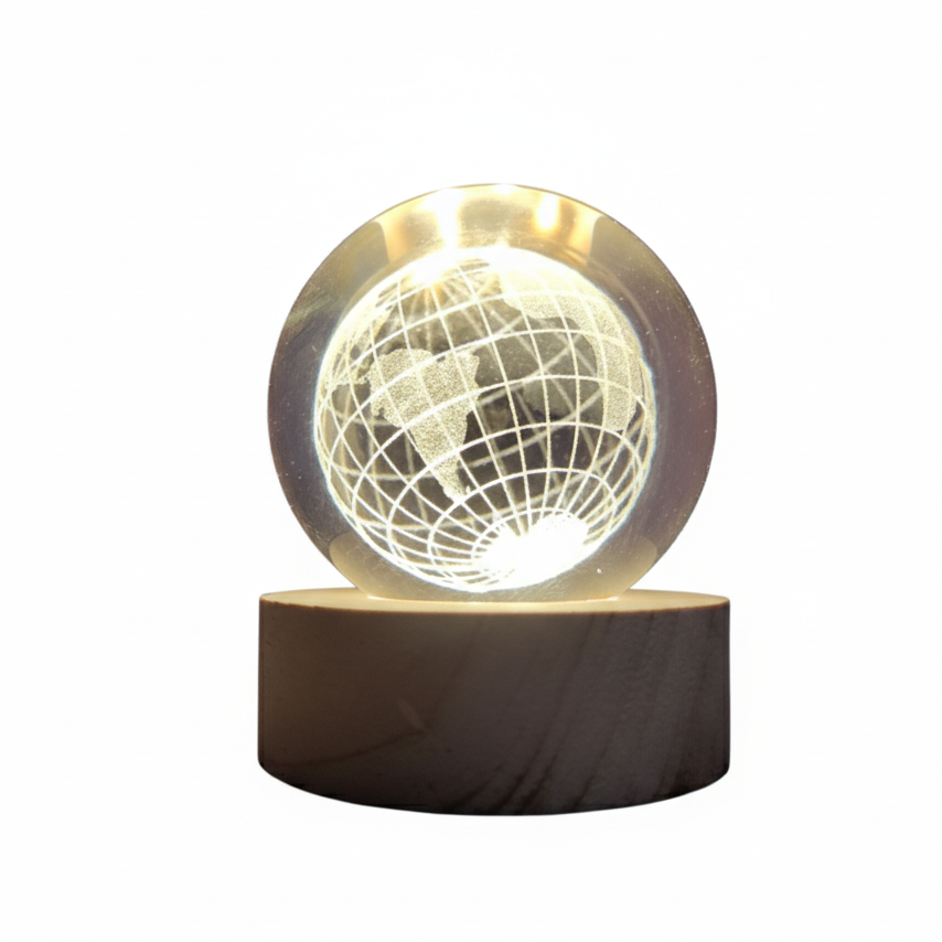 Crystal 3D Earth Globe Light Lamp - Image 5