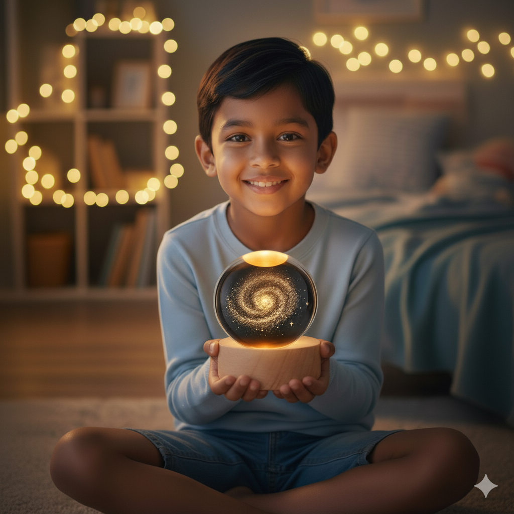 Crystal 3D Galaxy Light Lamp