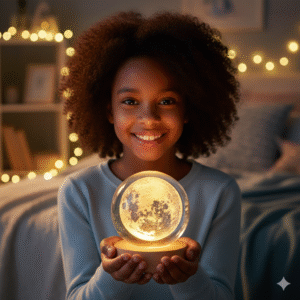 Crystal 3D Moon Light Lamp