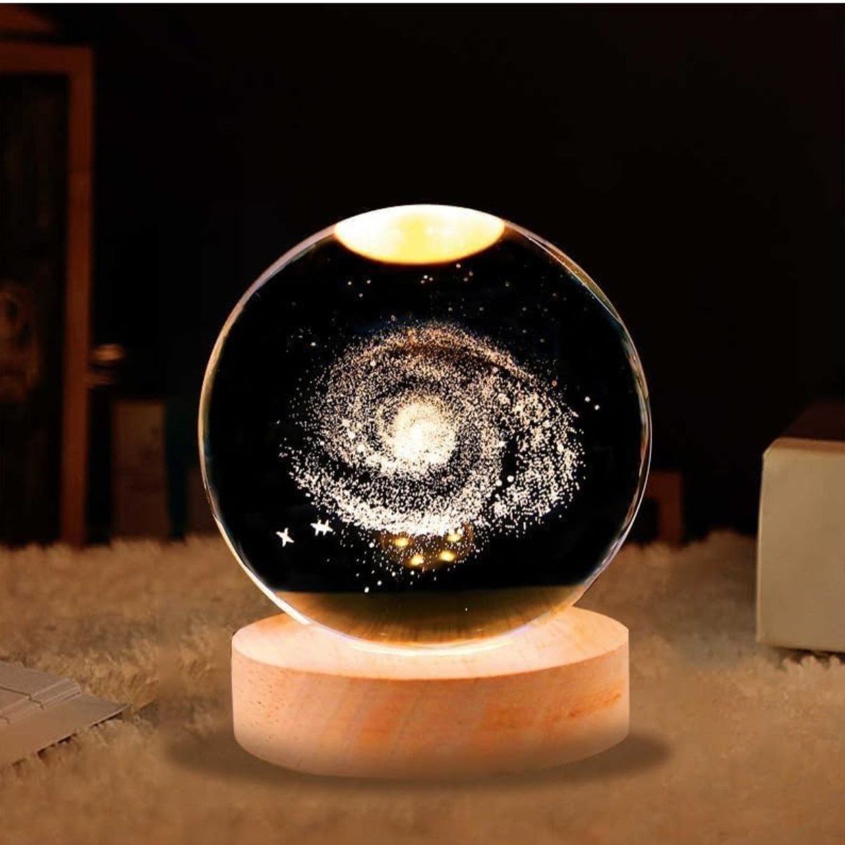 Crystal 3D Galaxy Light Lamp - Image 2