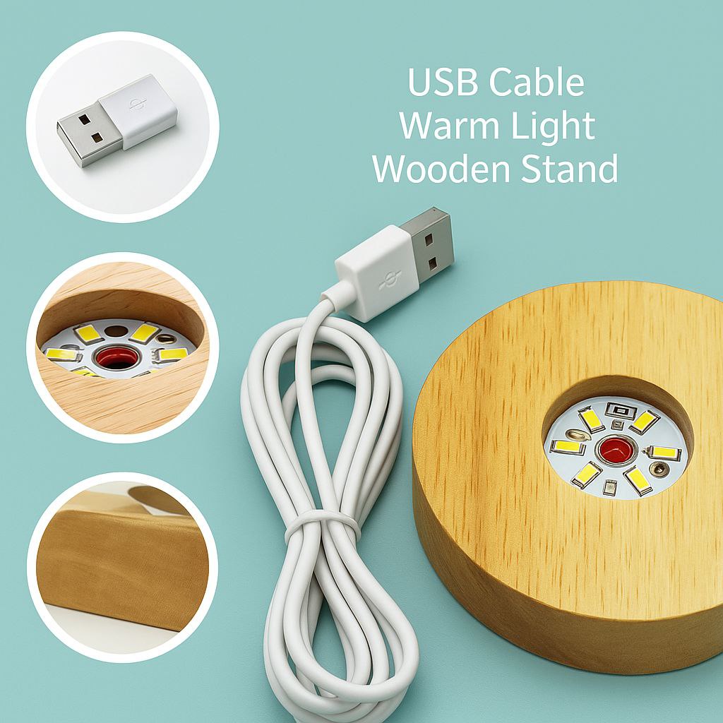 Crystal 3D Galaxy Light Lamp - Image 5