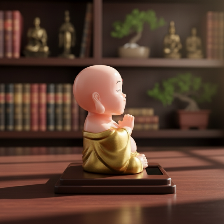 Little Monk of Joy Figurine - Image 2
